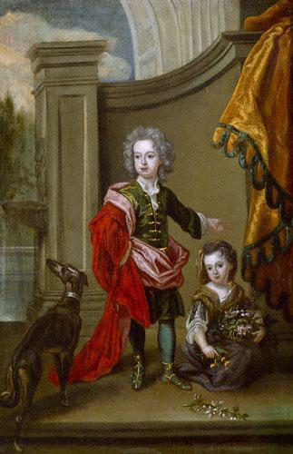Sir Godfrey Kneller Richard Boyle, 3rd Earl of Burlington (1694-1753) and his sister Lady Jane Boyle oil painting image